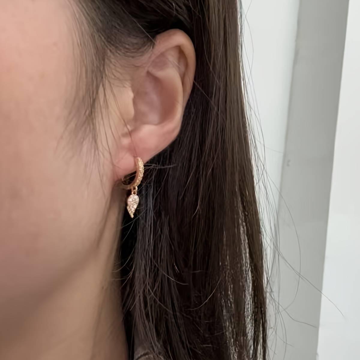 CZ Angel Wings Dangle Earrings for Women